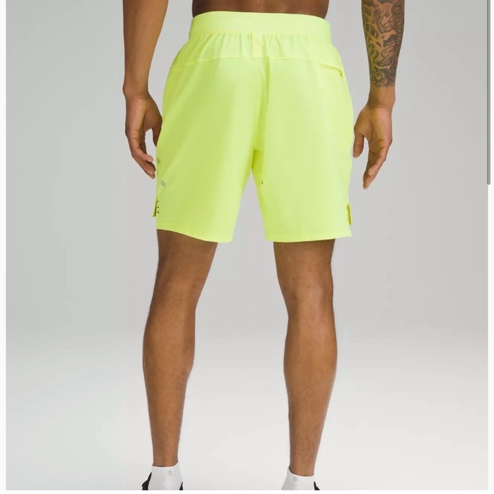 Lululemon Men’s License To Train 7” Shorts FADED ZAP *RARE* Bright Sz Small NWT - Picture 5 of 8